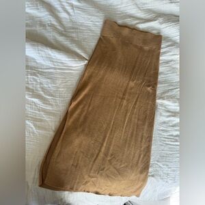 Cozy Tan Knit Skirt Free People
